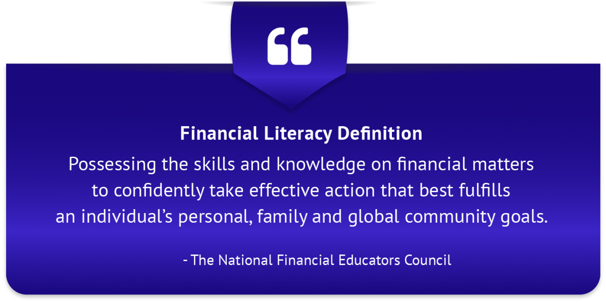 Suggestions for Financial Literacy Definition Qualifications